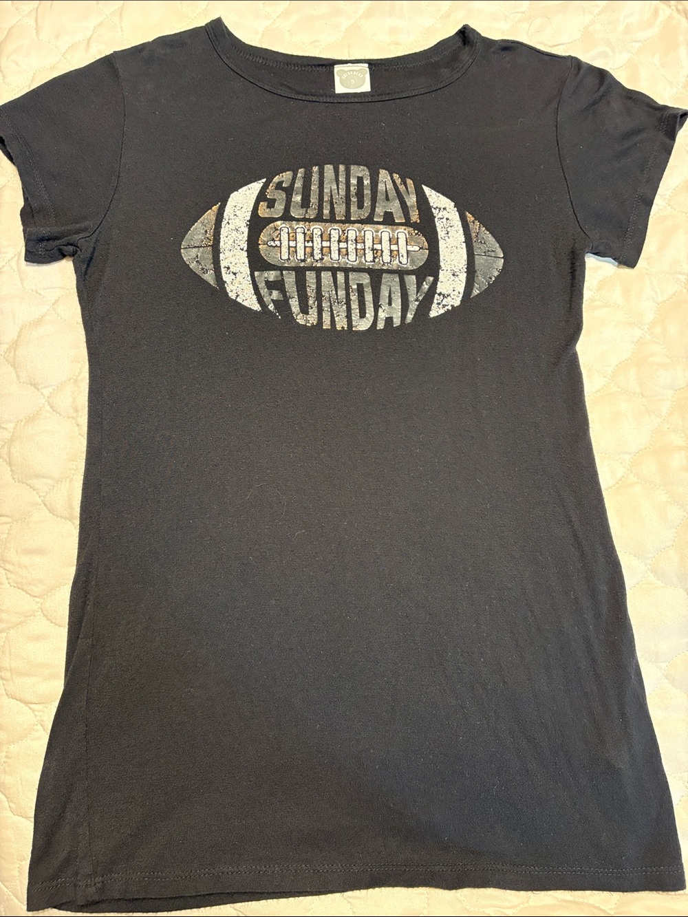 Sunday Funday Black Short Sleeve Graphic Tee